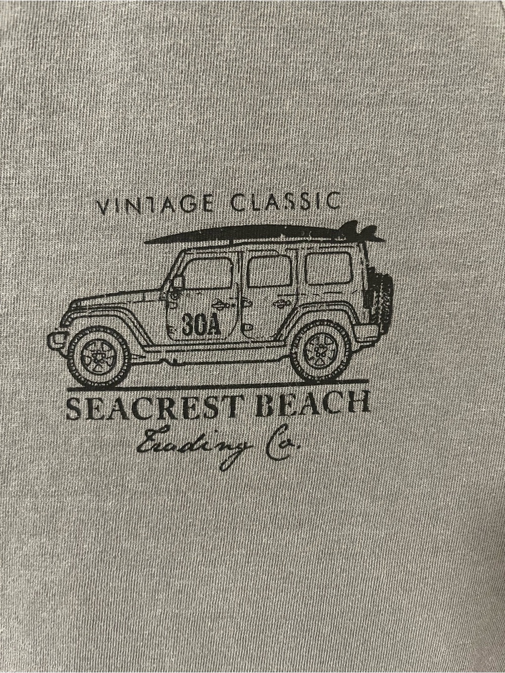 Trading Co Beach Outfitters Seacrest Beach Gray Crewneck Tank Top